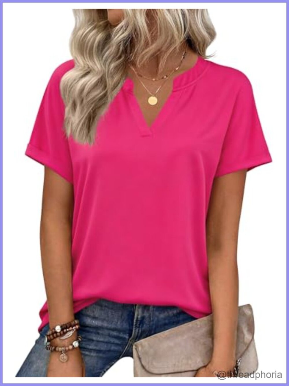 Womens V Neck Short Sleeve Blouse Floral Print Work Casual Summer Top